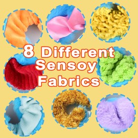 Omuyasi Octopus Cuddly Toy with 8 Textured Tentacles, Baby Toy from 1 Year, Sensory ADHD Autism Toy, Easter Gifts for Girls Boys Children 3 4 5 6 7 8 9 Years