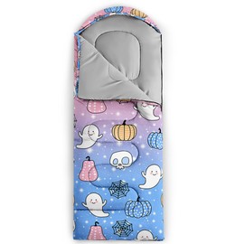 BailiPromise Cartoon Dinosaur Printed Camping Sleeping Bags,Hiking,Waterproof, Backpacking and Outdoors Sleeping Bags for Adults & Kids,3 Season Warm & Cool Weather,Camping Gear Equipment 31x90inch