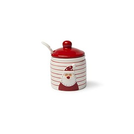 Excelsa Snowman 250ml Ceramic Sugar Bowl with Spoon