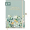 Häfft® Wochen-Notiz-Kalender 2026 A5 "Minty Leaves" Buchkalender, Planer Notiz-Timer, Terminplaner,