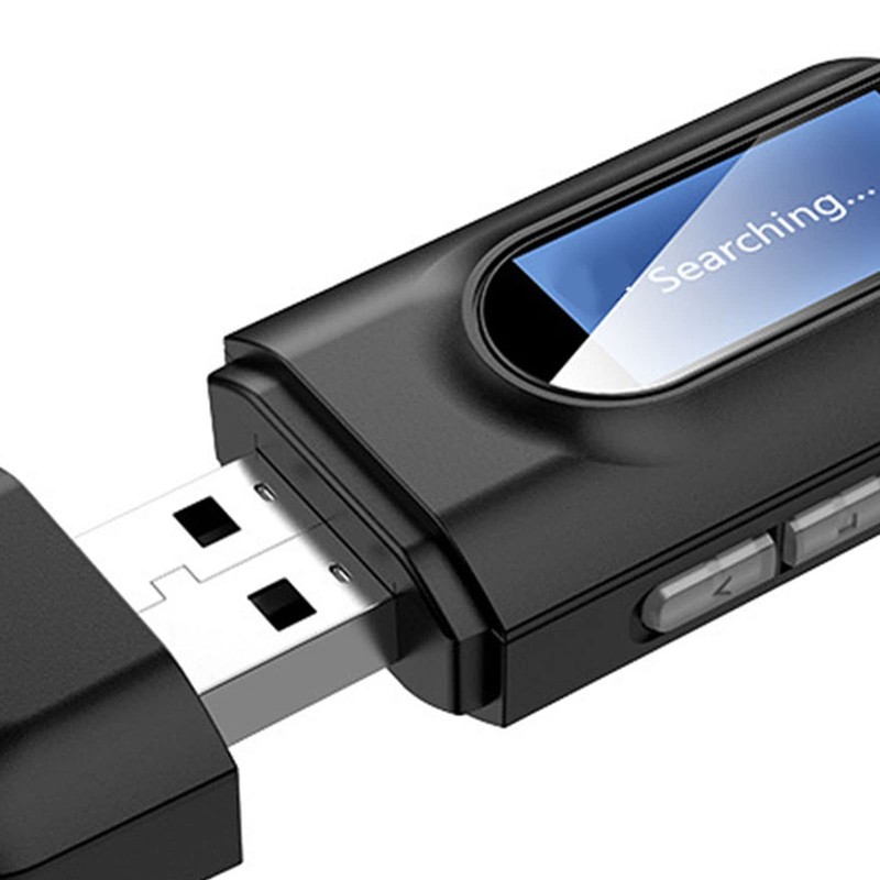 Transmitter Receiver,USB BT5.0 with 3.5mm AUX 2 in 1 Wireless