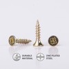 (Pack of 100) Galvanised Steel Wood Screws 2.5 x 12mm