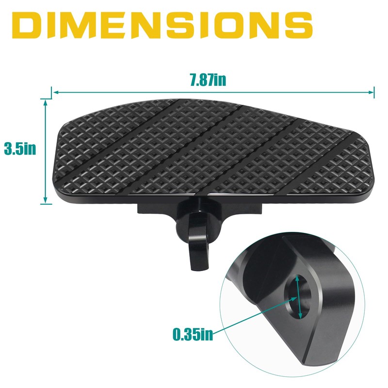 VPZMT Mini Rider's Foot Pedal/Footpegs/Floorboard Control for Harley Softail Standard,