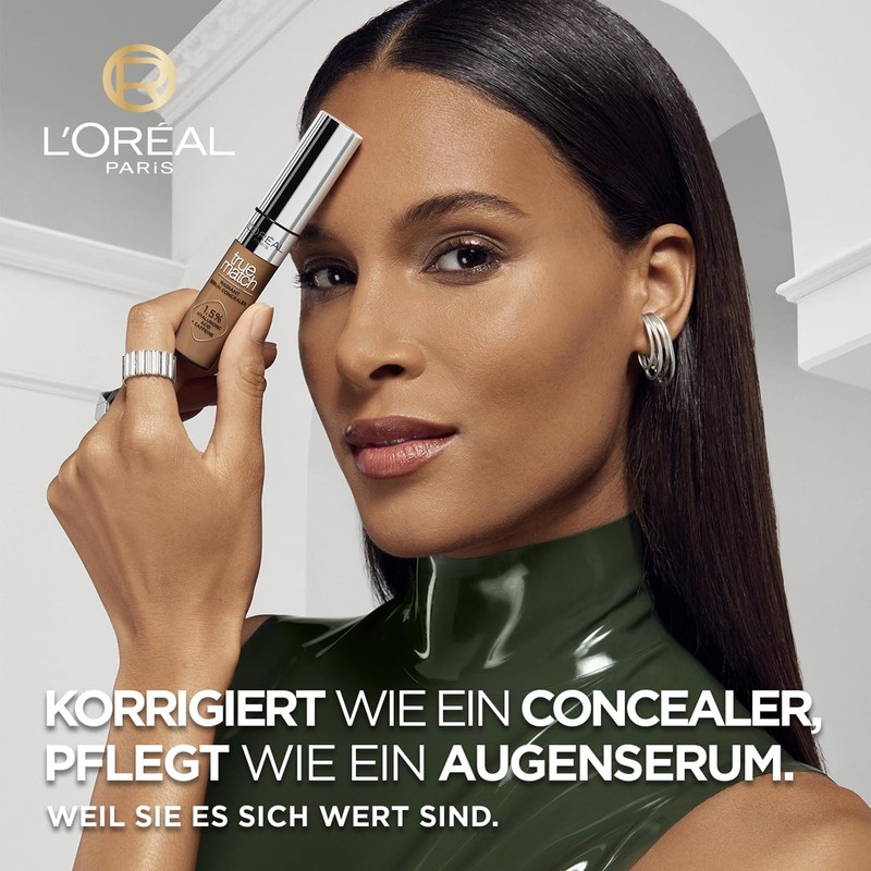L'Oréal Paris Concealer for a Natural Radiant, Moisturising and Plumping,
