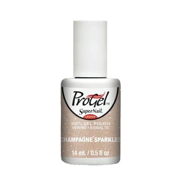 Supernail Progel Gel Polish, Champagne Kisses, 0.5 Fluid Ounce