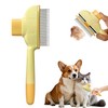Self-Cleaning Flea Comb | One-Click Release Pet Grooming Brush for