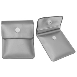 Portable Ashtray Pocket Butt Holder Ash Tray Smoker Smoker Smoking Manor Outdoor Field Gear Drive Outdoor Smoking Area Portable Ash Tray Small Airtight Lightweight Pack of 2 (GRAY)