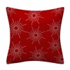 Set of 4 Luxton Red Cushion Covers Home Decor Square