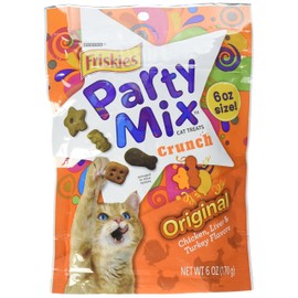 Friskies Original Crunch Party Mix Cat Treats, 6 Oz., Package may vary