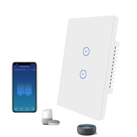 Jinvoo Smart Light Switch, Zigbee Light Switch, Compatible with Alexa and Google, Smart Life Control, Hub Required (2 Gang)