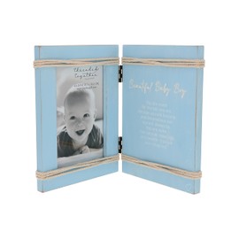 Pavilion Gift Company - Baby Boy - 4" x 6" Vertical Picture Photo Frame Baby Shower Sprinkle Gift Memories Nursery Decor Present