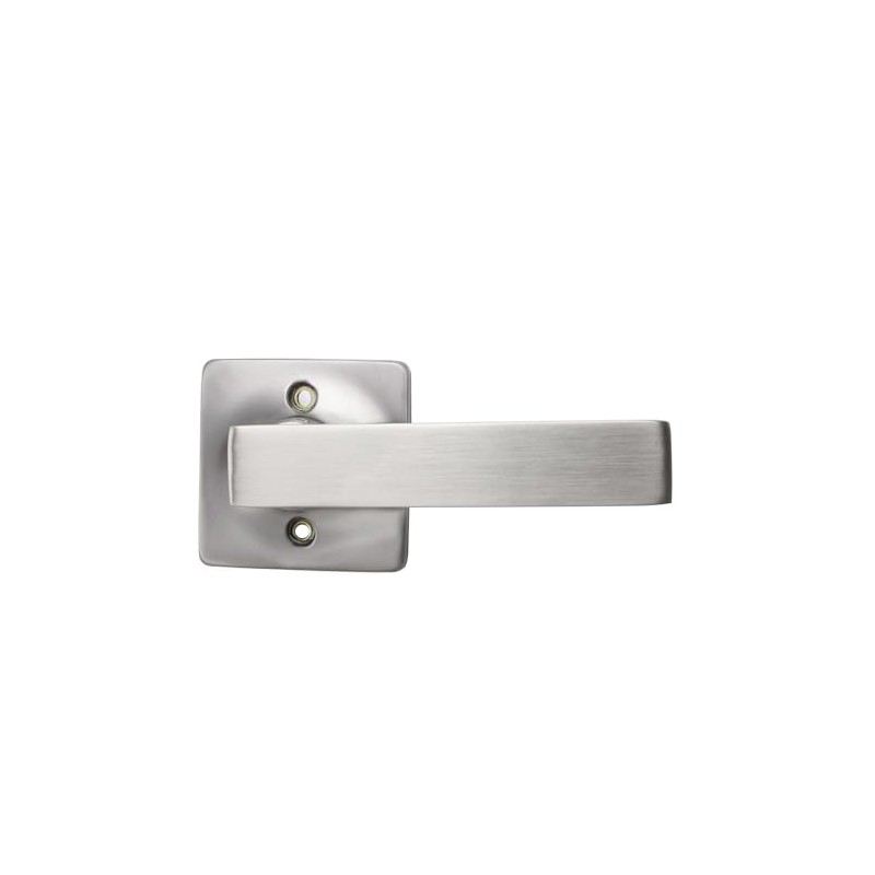 GOBEKOR 1 Pack Brushed Nickel Dummy Door Handle,Single Sided Lever