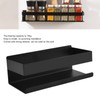 Single Tier Spice Rack 15kg Bearing Capacity Corrosion Resistant Black