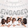 Jollyboom Engagement Party Decorations Silver, We Are Engaged Pennant Banner