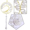 KYEYGWO Stone Tree of Life Hanging Ornament with Rock Crystal