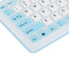 Foldable Silicone Keyboard 103 Keys USB Wired Silicon Foldable Waterproof