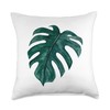 Monstera Leaf Monstera Deliciosa Cheese Plant Throw Pillow