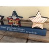 AGD Patriotic Decor - Count Blessings Treasure Your Freedom Star