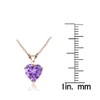 Plata de Ley Chapados en oro rosa imitación Gemstone 7