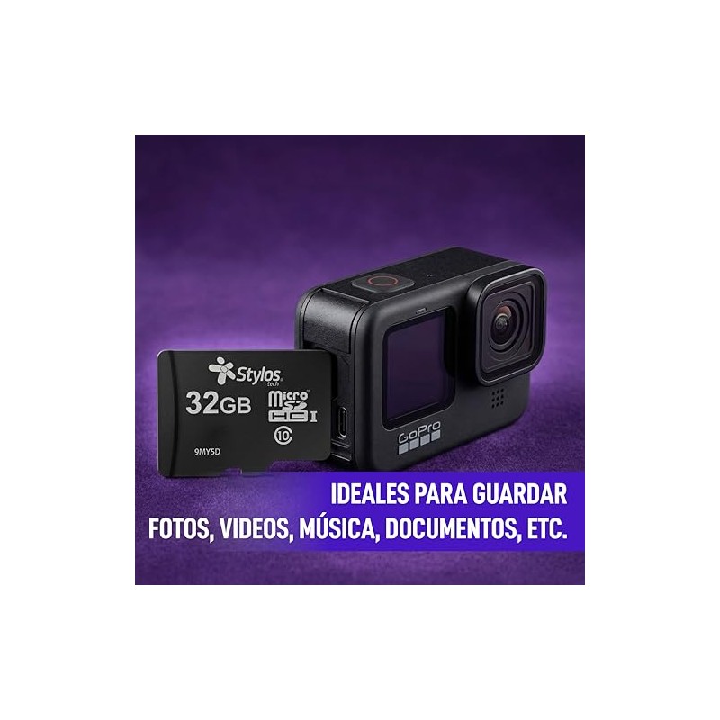 Memoria Micro SD 32GB Clase 10 Sin Adaptador Negro Stylostech