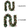 9 FT Long Christmas Garland Flexible PVC Hanging Pendant Artificial