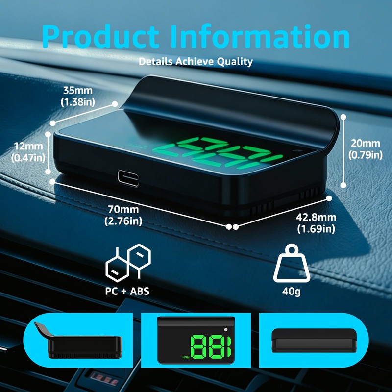 Heads up Display for Cars,Car HUD,Head up Display for Car,Digital