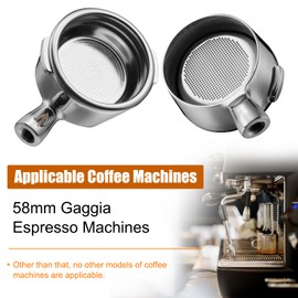 IKAPE Espresso Products, 58mm Bottomless Naked Portafilter, Resin Handle, Compatible with 58mm Gaggia Espresso Machines (Included 18g Filter Basket)