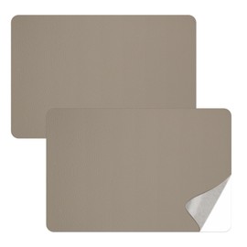 2 Pcs Light Gray Self Adhesive Leather Repair Patch,8x11 inch Leather Repair Patch for Sofas Furniture,Leather Repair Kit for Furniture,Car Seats,Couches,Hand Bags