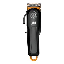 Cortadora de pelo GA.MA Italy GBS Aparador Cortador cabelo barba STAGE negra y naranja                                                                