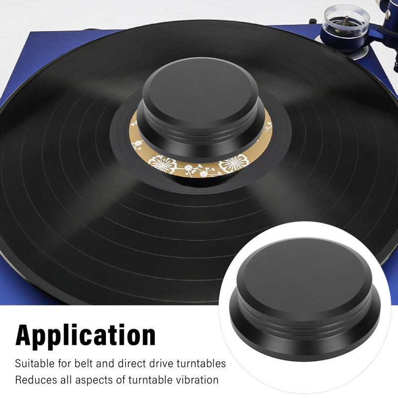 HiFi Disc Stabilizer Aluminum Alloy Universal Turntable Weight Clamp for