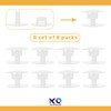 KOTESLLOE 8 Sets Replacement Rivets for Croc, Replacement Parts for