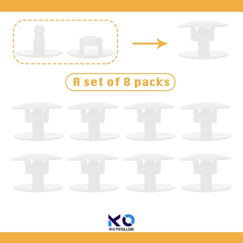 KOTESLLOE 8 Sets Replacement Rivets for Croc, Replacement Parts for