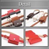 BUZZxSELECTION LBT076 Women's Leather Waist Pouch Bag Belt Buckle 2-Way