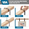 Amylove 8 Pcs Adjustable Cubicle Hanger Universal Partition Metal Cubicle