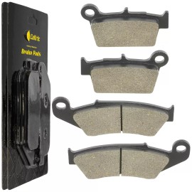 Caltric Front and Rear Brake Pads for Kawasaki  KX250 KX250F KX 250F KX450 X 2004-2024