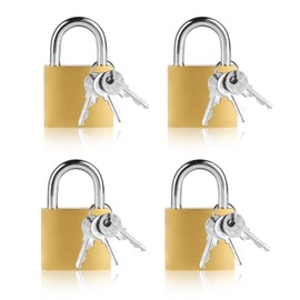 4 Pcs Small Padlock with Key, 32mm Small Locks with Keys, Padlocks with Keys, Pad Locks,Gym Locker Lock with Key,Candados para Locker