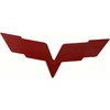 1Pcs Front Hood & Rear Fascia Crossed Flags Emblems Car