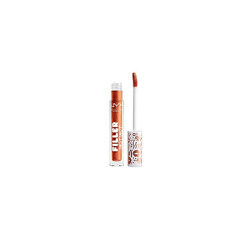 NYX Professional Makeup Lipgloss, Filler Instinct Plumping Polish, Glitzernder Lippenstift,