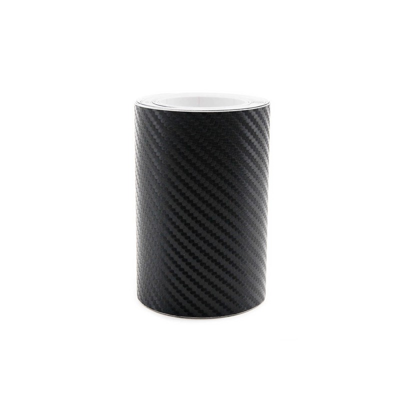 Ilmondomall Tape-Type Real Carbon Sheet 3D Pattern Black Step Bumper