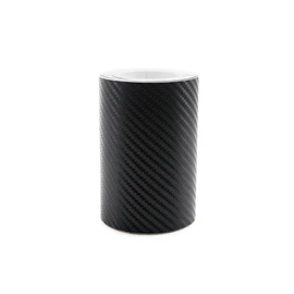 Ilmondomall Tape-Type Real Carbon Sheet 3D Pattern Black Step Bumper Protective Racing Stripe with Release Paper (3D Black, 3.9 x 2.5 ft (10 x 6.5 m)