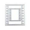 MinnowXY Rectangular Frame Metal Cutting Die e Punch Stencils Embossing