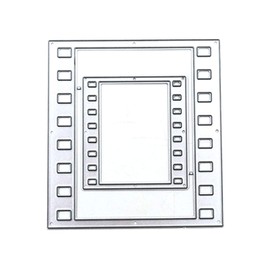 MinnowXY Rectangular Frame Metal Cutting Die e Punch Stencils Embossing Template for Card Making Journaling Decorations Carbon Steel