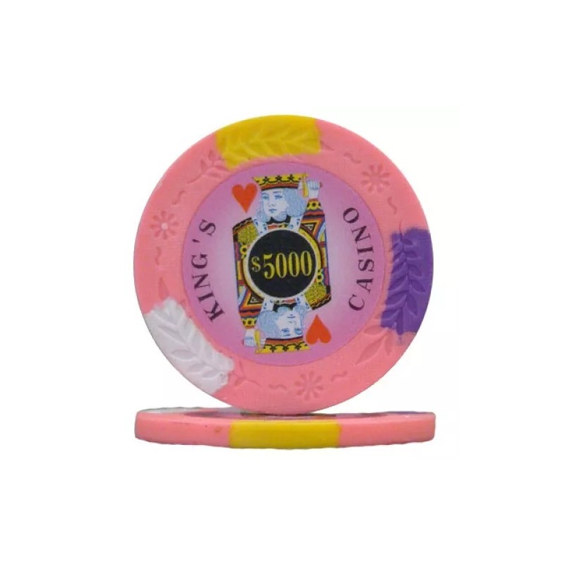 New Bulk Lot of 300 Kings Casino Poker Chips -