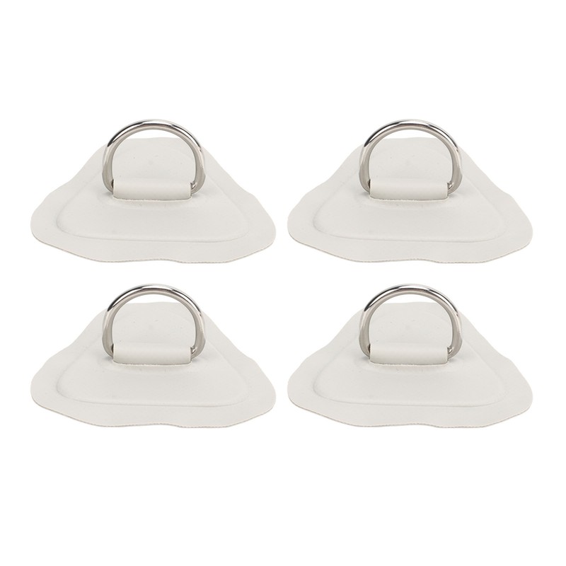 4 Pcs D Ring Patch Stainless Steel D Ring Pad
