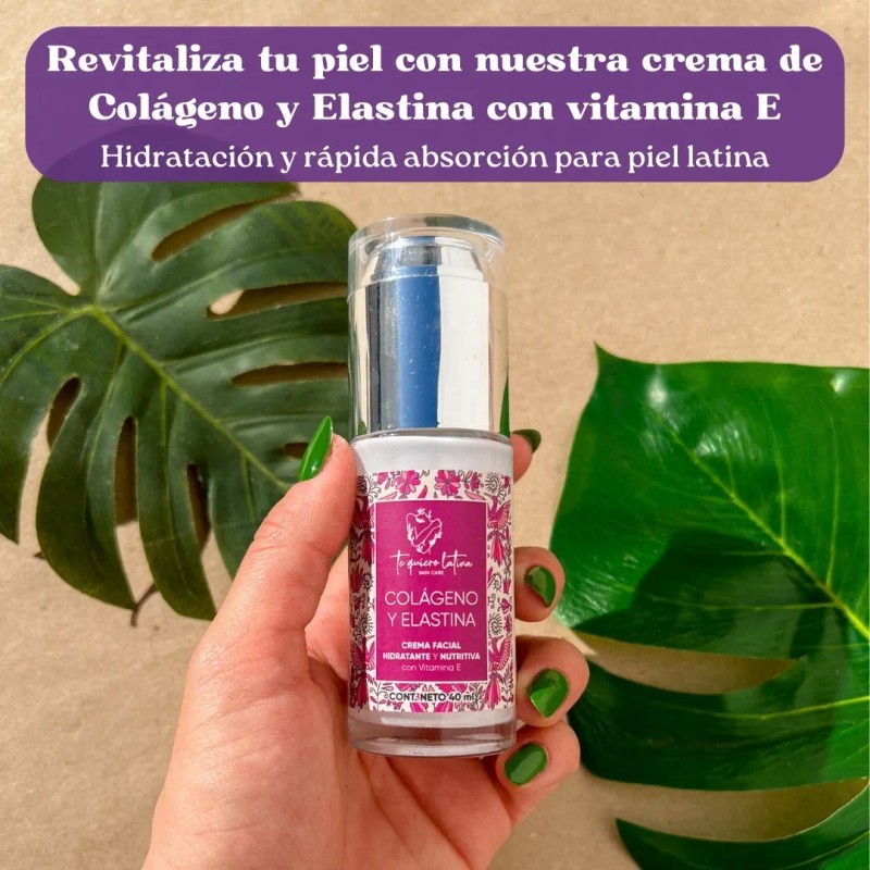 Kit Crema Colágeno Y Elastina Firmeza Humecta Regenera Tql