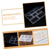 STOBAZA 2sets 4pcs Transparent Multi Functional Storage Box for Organizing