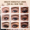SUSIKEKI 6 Colors Mini Eyeshadow Makeup Palette with Brush Neutral