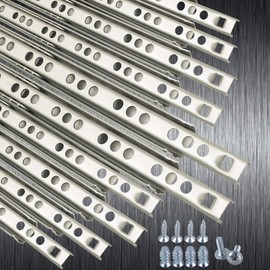 Stahlia Drawer Runners, Pack of 10, Stainless Steel, Height: 17 / L: 246 mm, Partial Extension, Telescopic Rail, Drawer Slide, Cabinet Slide, Sliding Rail