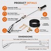 Heavy Duty Propane Weed Torch Burner Kit with 8.8FT Hose,