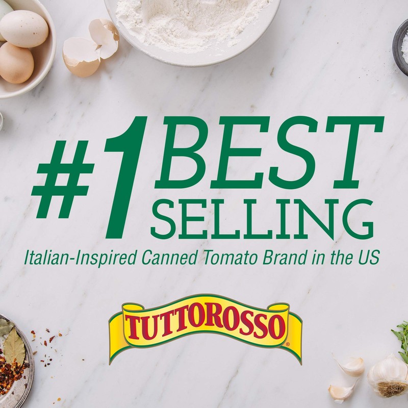 Tuttorosso Delicious Petite Diced Canned Tomatoes, 14.5oz Can (Pack of